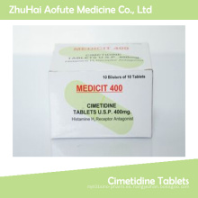 Comprimidos de alta calidad de Cimetidine de Medicial / píldoras